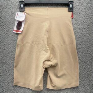 Skinny Girl Shapewear Womens Small Beige High‎ Waisted Seamless Shorts New